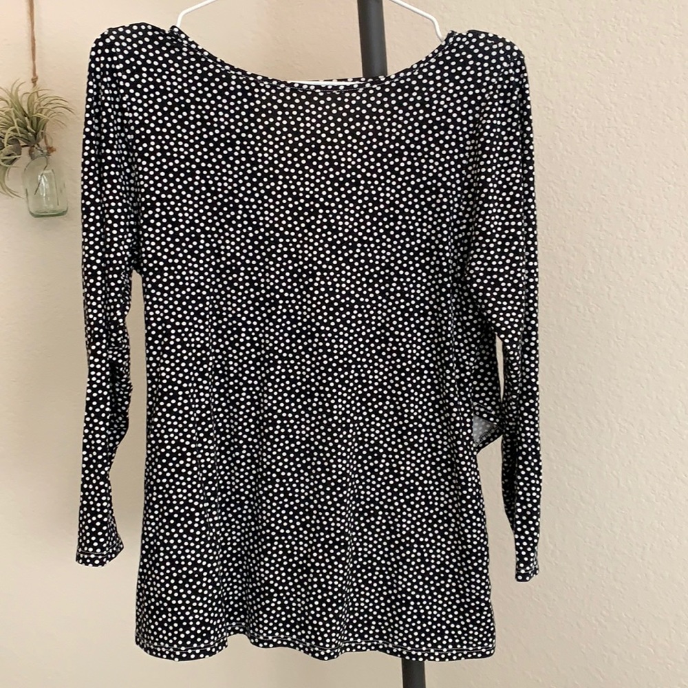 Fighting Eel cross back polka dot top